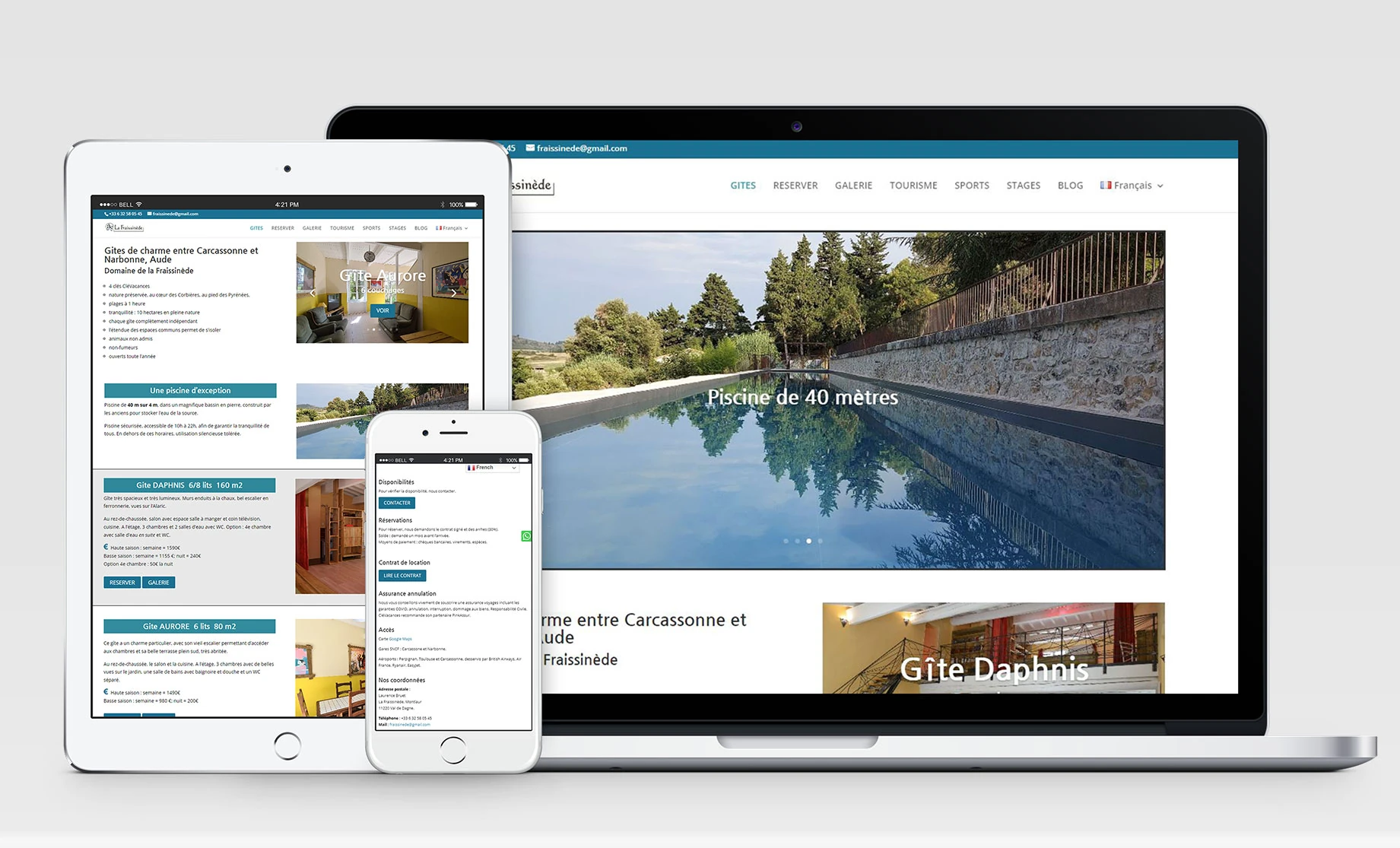 creation site reservation pour plusieurs gîtes