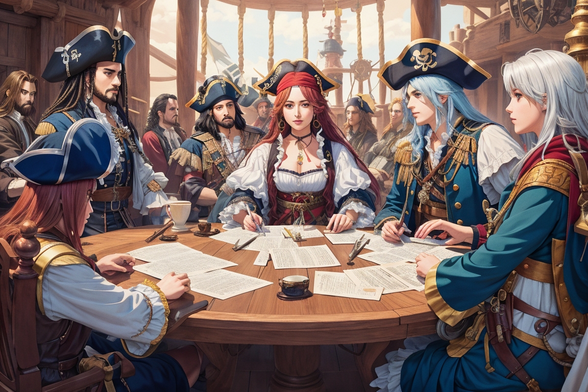 DreamShaper v5 The meeting of the Brethren Court where pirate 2 (1)