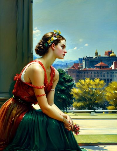 Leonardo Signature a woman in a park by Edward Hopper 0 (1)