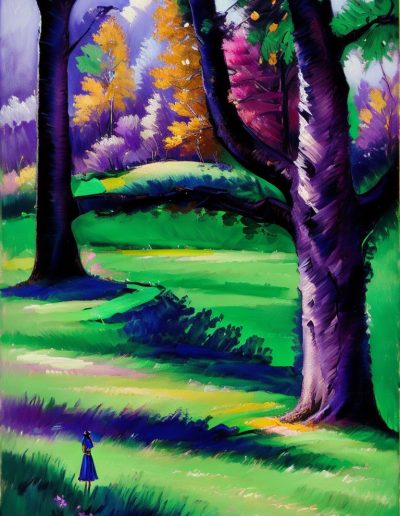 Leonardo Signature a woman in a park by Henri Matisse 0