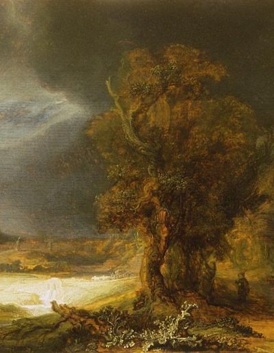 rembrandt krajobraz z milosiernym samarytaninem original