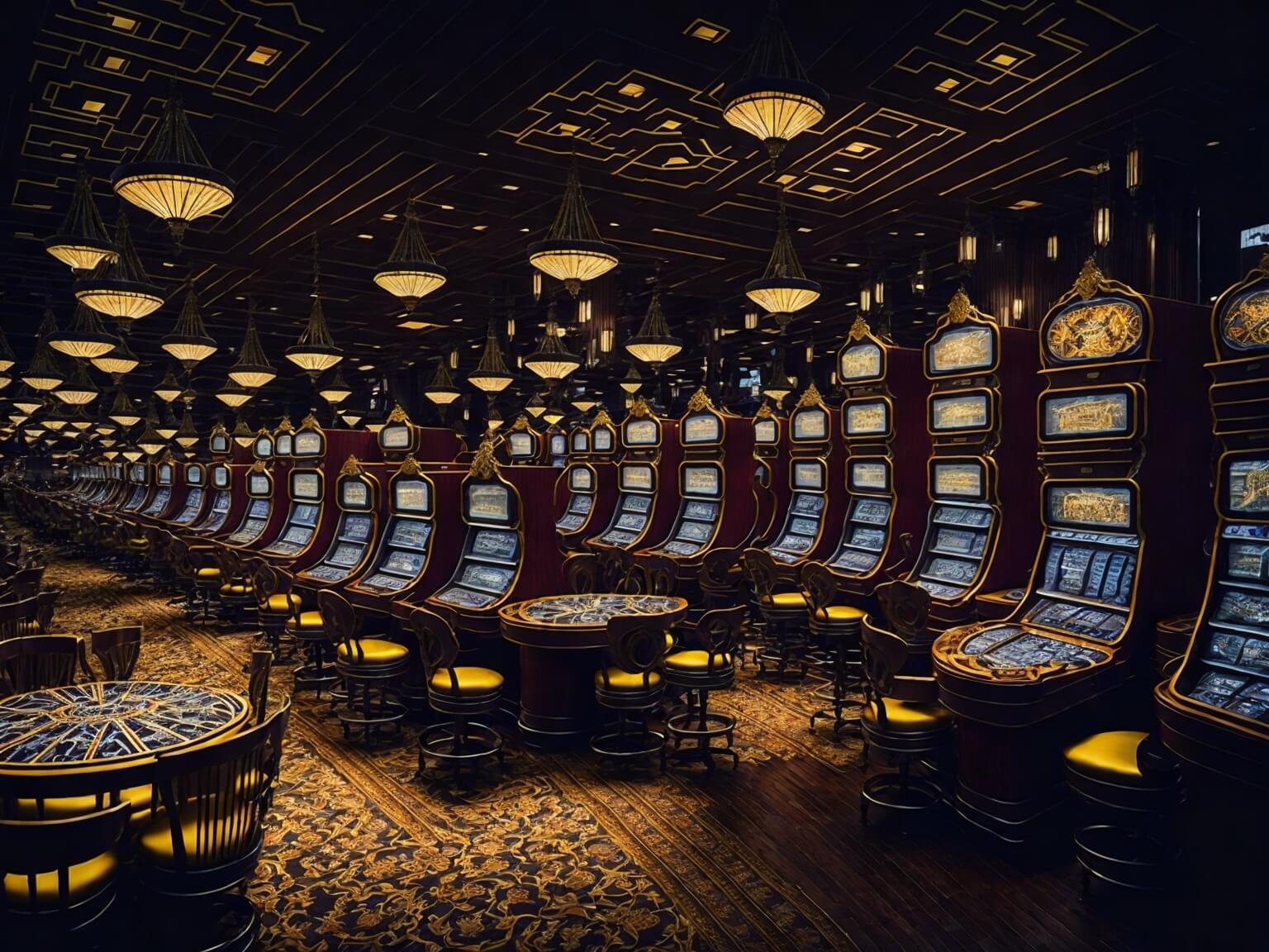 illustration image to image 10 Leonardo Diffusion interior of a casino