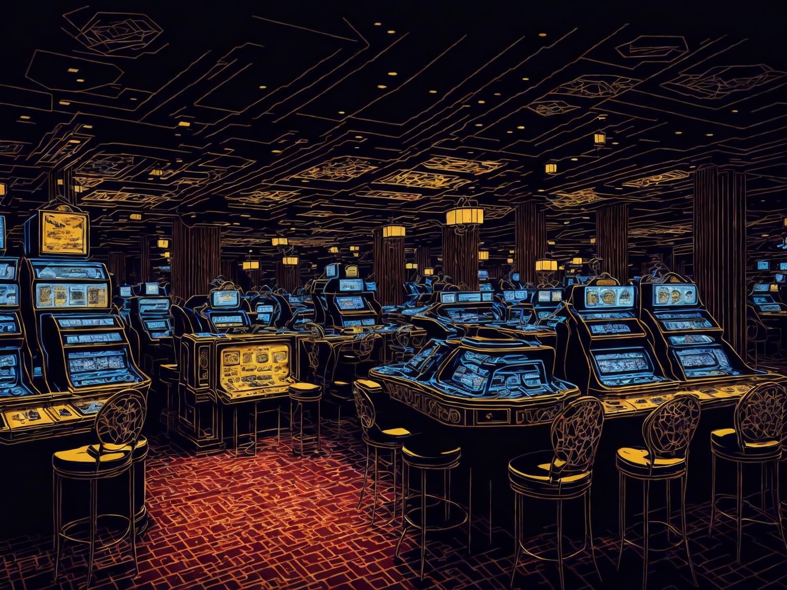 illustration image to image 20 Leonardo Diffusion interior of a casino