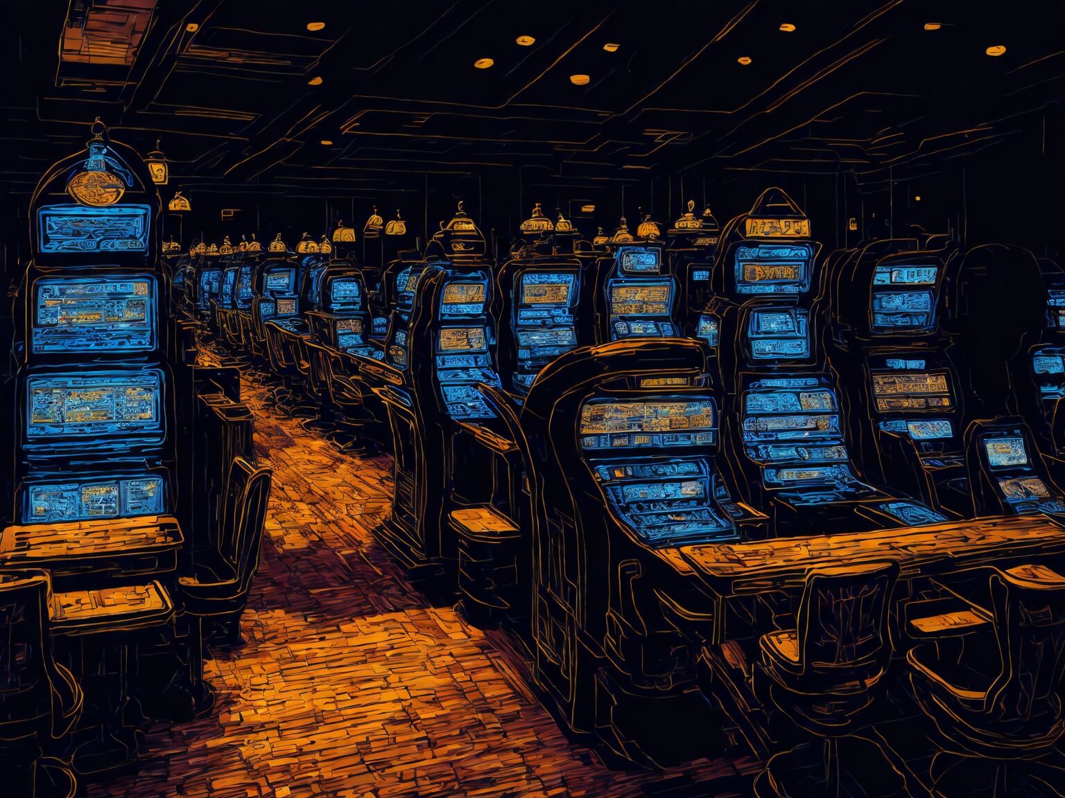 illustration image to image 30 Leonardo Diffusion interior of a casino
