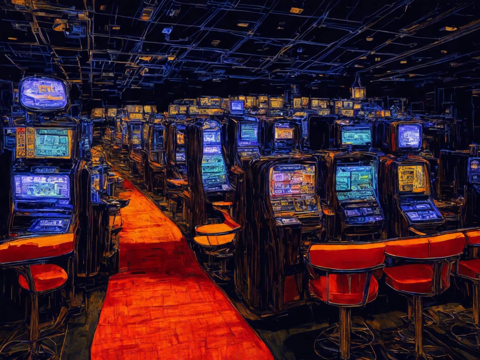 illustration image to image 40 Leonardo Diffusion interior of a casino