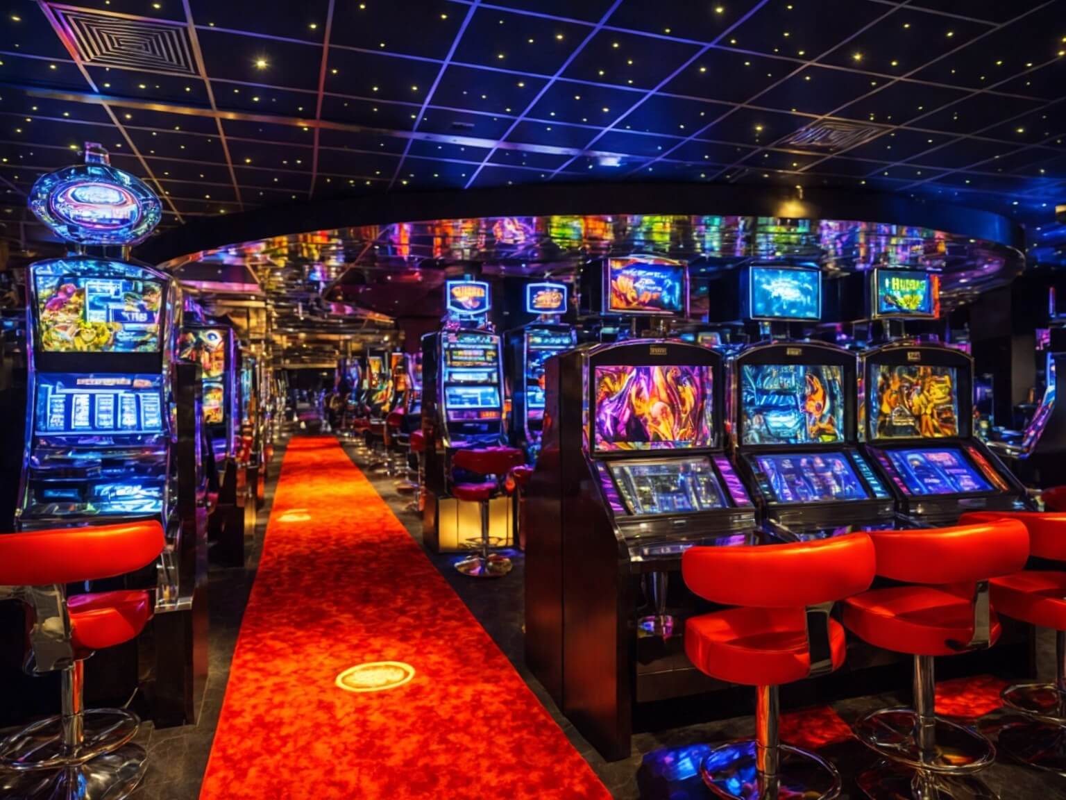 illustration image to image 50 Leonardo Diffusion interior of a casino