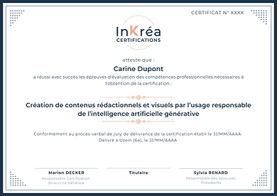 Parchemin Certification IA Générative